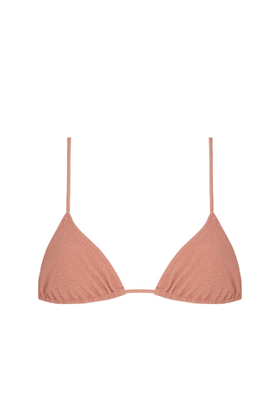 Two Pieces tropic of c | Equator Top In Blush Eco Terry