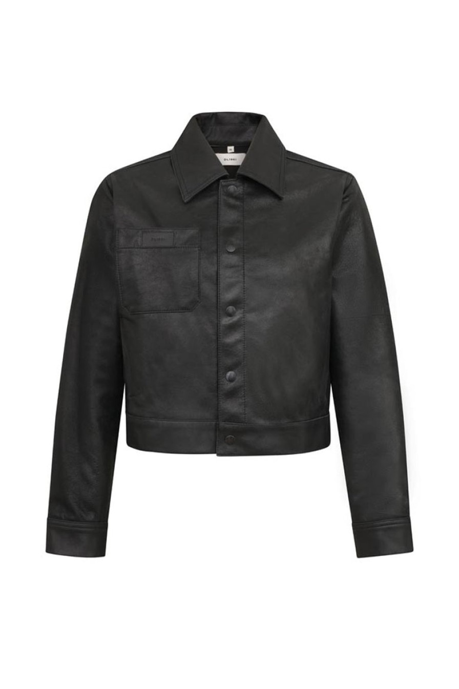 Clothing And Accessories DL1961 | Dl1961 Tilda Jacket In Black Patent