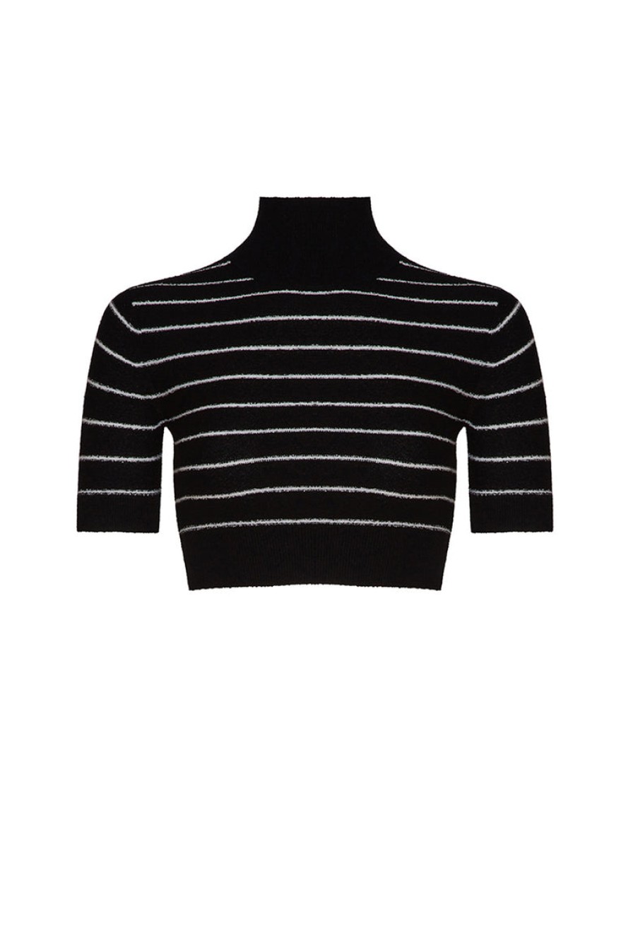 Clothing And Accessories tropic of c | Grace Top In Black And White Stripe