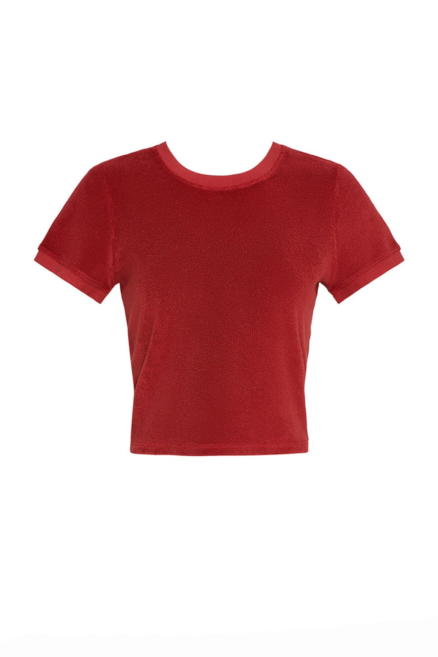 Clothing And Accessories tropic of c | Toc X Suzie Kondi Carpi Crew Neck Tee In Paprika