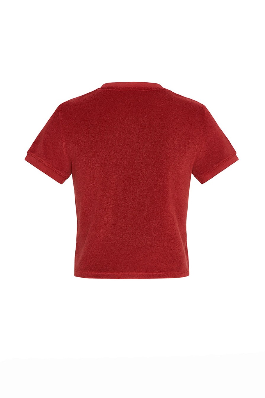 Clothing And Accessories tropic of c | Toc X Suzie Kondi Carpi Crew Neck Tee In Paprika