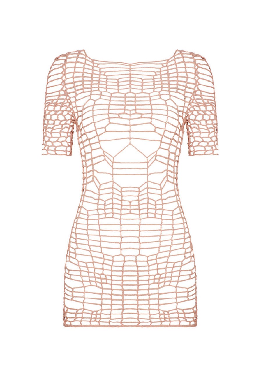 Clothing And Accessories tropic of c | Gal Crochet Dress In Blush