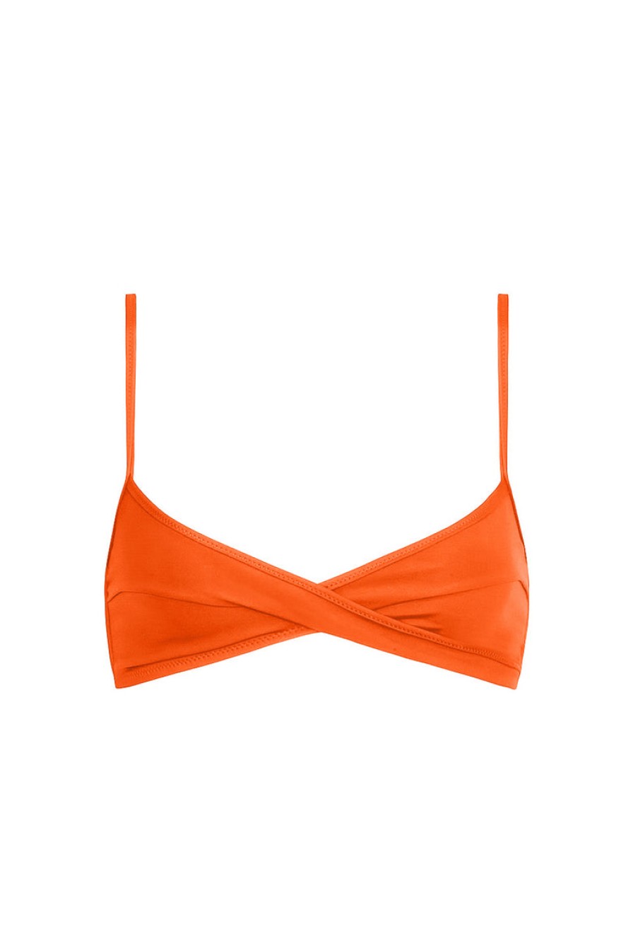 Two Pieces tropic of c | Sculpting Infinity Top In Persimmon Compression