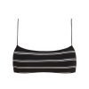 Two Pieces tropic of c | The C Bralette In Black And White Rib