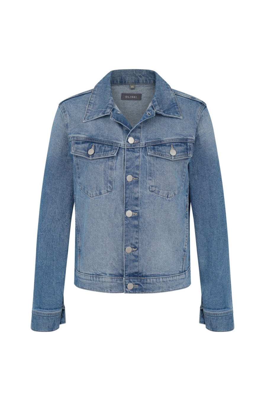 Clothing And Accessories DL1961 | Dl1961 Vika Jacket Classic Denim In Droplet