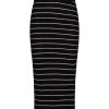 Clothing And Accessories tropic of c | Noblesse Skirt In Black And White Stripe